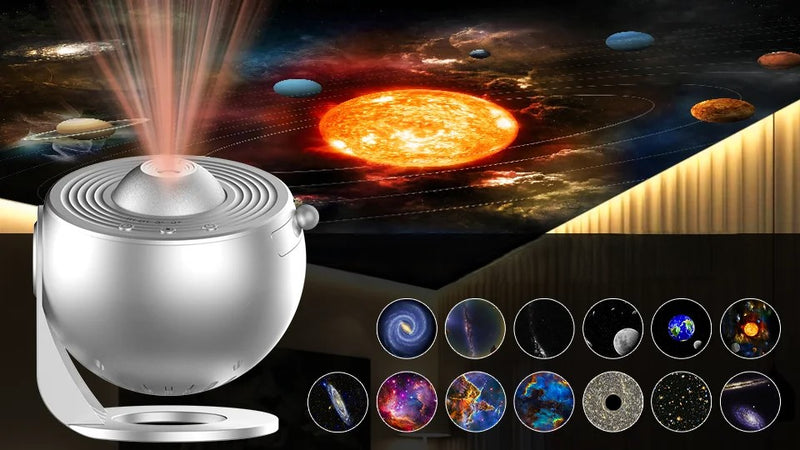 Astro World LED: Luz Noturna 3D com Escultura Galáctica